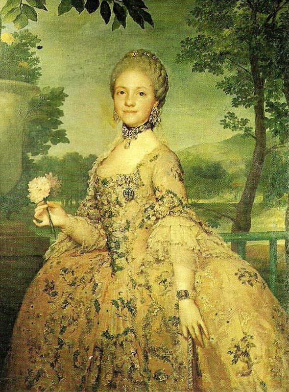 Anton Raphael Mengs maria luisa of parmathe princess of asturias France oil painting art